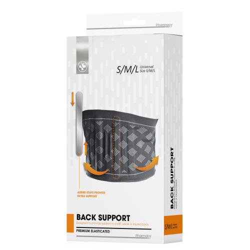 SPAR BACK SUP ELAST PREMIUM S/M/L (RF)